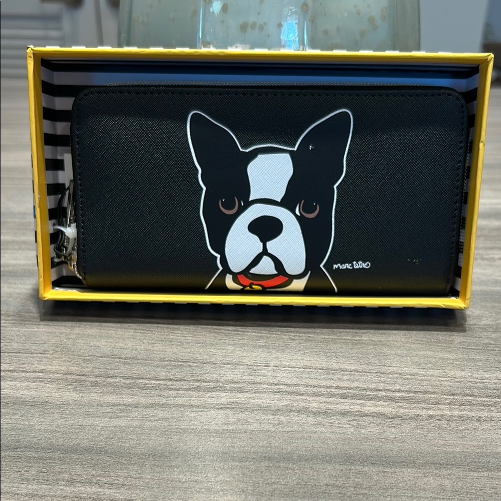 Marc Tetro Boston Terrier Wallet with Box